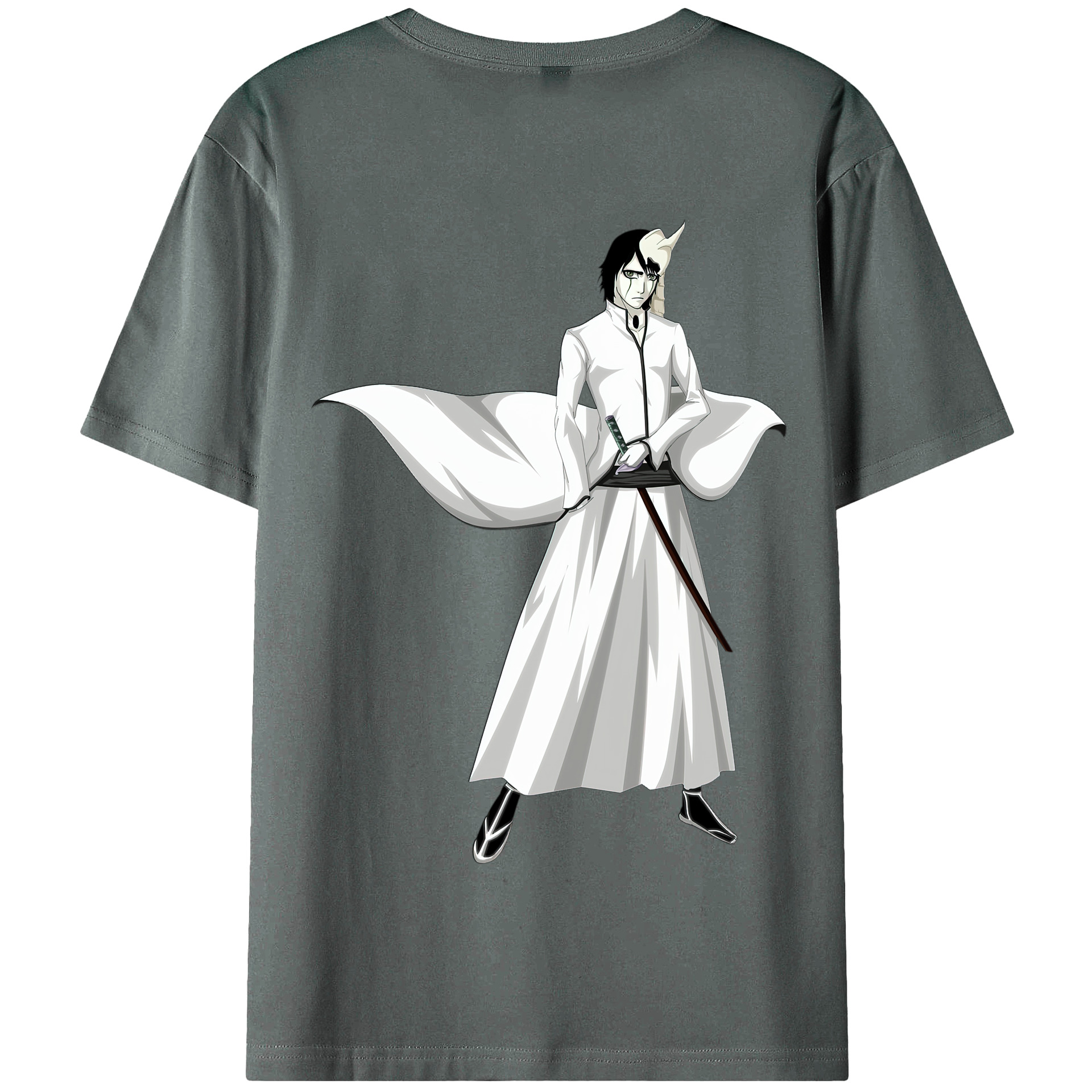 （画像用） ブリーチ ウルキオラ·シファー BLEACH Ulquiorra cifer 綿100％半袖Tシャツ（背面プリント）